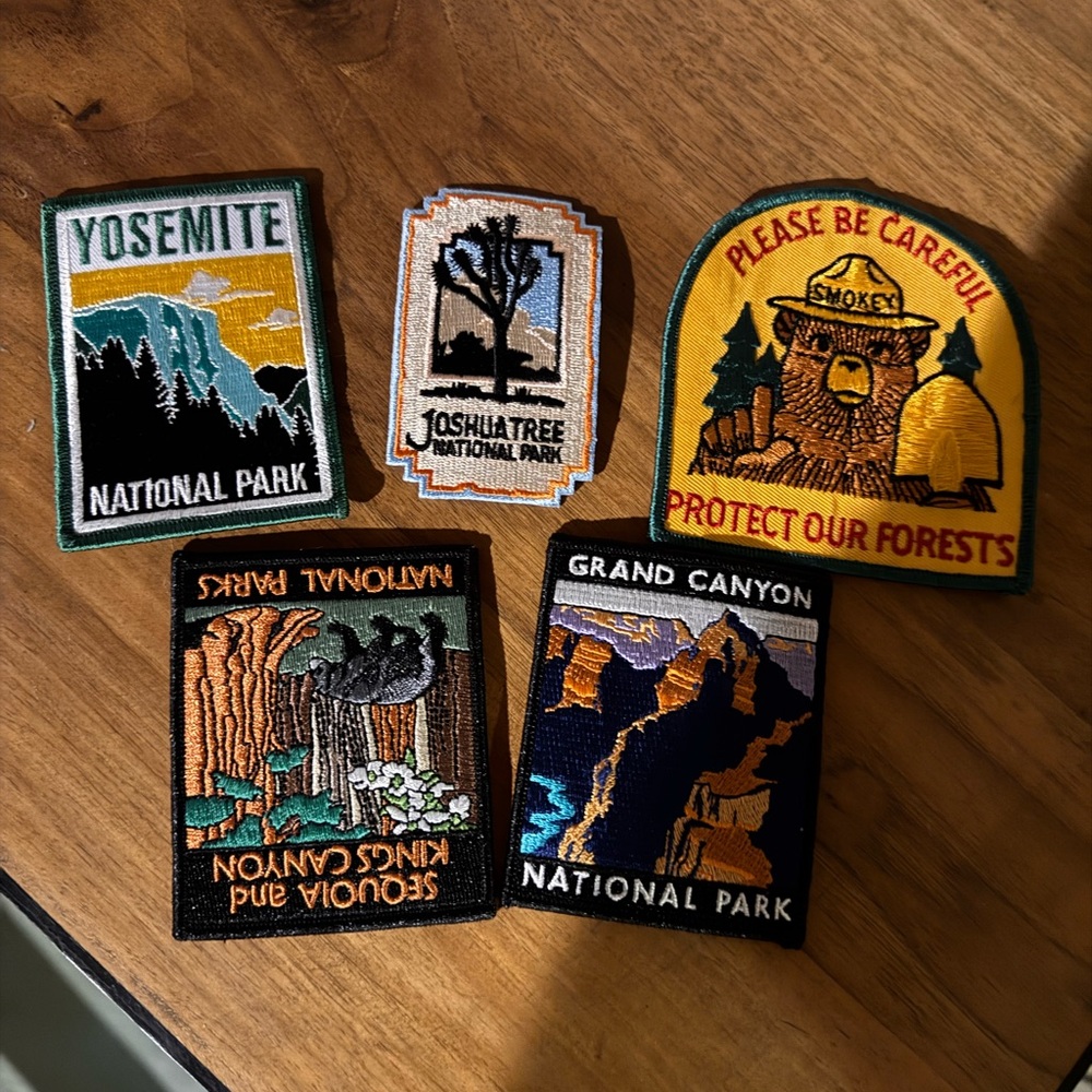 National Park Embroidered Patches Set